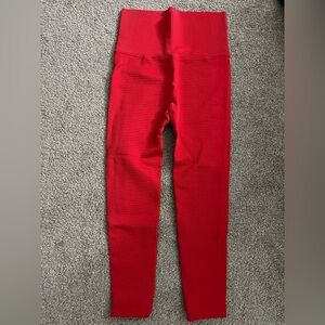 Red/Orange Textured Leggings